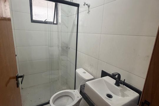 Banheiro de apartamento à venda com 2 quartos, 43m² em Chácara Califórnia, São Paulo