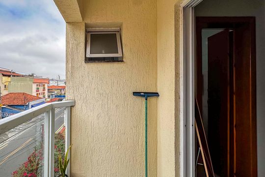 Varanda do Quarto 2 de apartamento à venda com 2 quartos, 113m² em Vila Lucinda, Santo André
