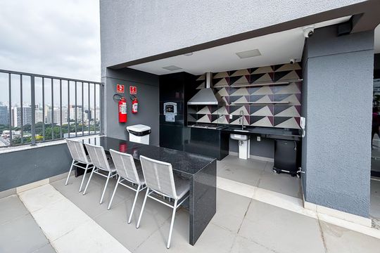 Área comum de apartamento para alugar com 1 quarto, 24m² em Pinheiros, São Paulo