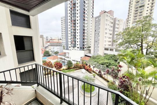 Varanda da Sala de apartamento à venda com 4 quartos, 160m² em Jardim São Paulo, São Paulo