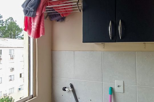 Cozinha  de apartamento para alugar com 1 quarto, 41m² em Jardim Betânia, Cachoeirinha