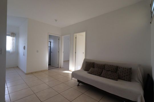 Sala de apartamento para alugar com 2 quartos, 46m² em Valentina Figueiredo, Ribeirão Preto