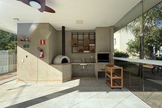 Área comum - Churrasqueira de apartamento para alugar com 2 quartos, 46m² em Valentina Figueiredo, Ribeirão Preto