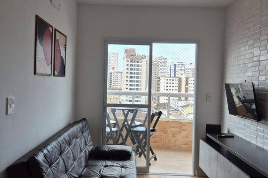 Sala/Quarto de apartamento para alugar com 1 quarto, 42m² em Aviação, Praia Grande