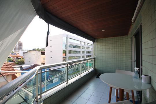 Sala - Varanda de apartamento à venda com 3 quartos, 98m² em Freguesia (jacarepaguá), Rio de Janeiro