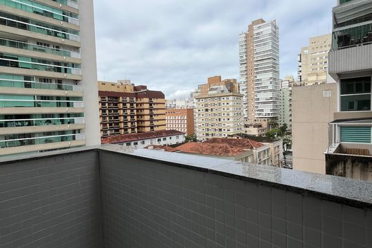 Varanda da Sala de apartamento para alugar com 2 quartos, 130m² em Gonzaga, Santos