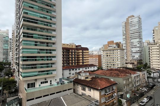 Vista da Varanda da Sala de apartamento para alugar com 2 quartos, 130m² em Gonzaga, Santos