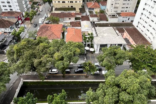Vista da Sala de apartamento para alugar com 2 quartos, 125m² em Gonzaga, Santos