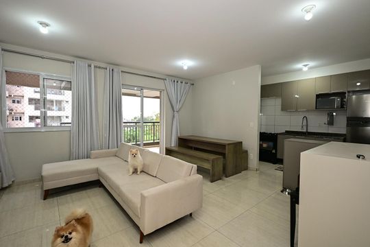 Sala de apartamento à venda com 2 quartos, 82m² em Vila Andrade, São Paulo