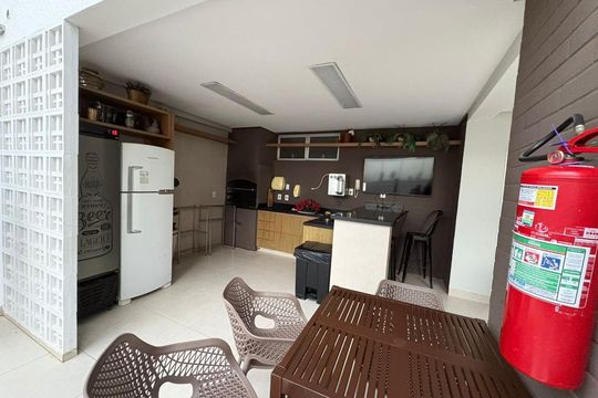 Área externa de apartamento à venda com 3 quartos, 77m² em Setor Oeste, Goiânia