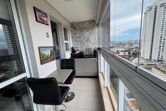 Varanda de apartamento à venda com 3 quartos, 77m² em Setor Oeste, Goiânia