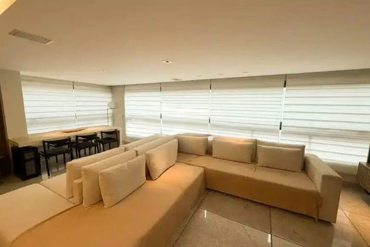 Sala de apartamento à venda com 4 quartos, 216m² em Belvedere, Belo Horizonte