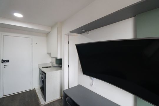 Sala / Cozinha  de apartamento para alugar com 1 quarto, 29m² em Parque Vitoria, São Paulo