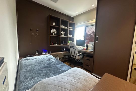 Suíte 1 de apartamento para alugar com 3 quartos, 158m² em Alphaville, Santana de Parnaíba