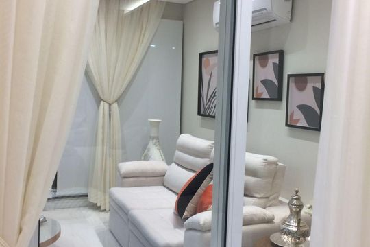 Sala de apartamento à venda com 1 quarto, 60m² em Moema, São Paulo