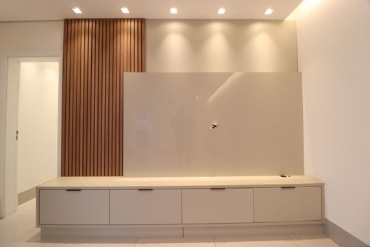 Sala de apartamento para alugar com 3 quartos, 102m² em Santa Mônica, Uberlândia