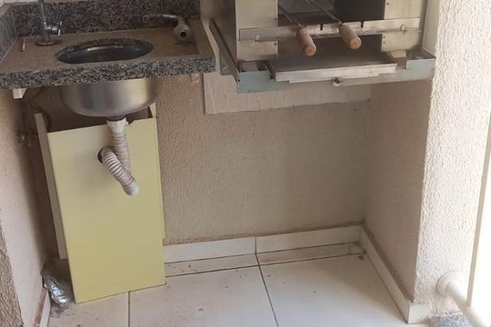 Área de serviço de apartamento para alugar com 2 quartos, 56m² em Loteamento Adventista Campineiro, Hortolândia