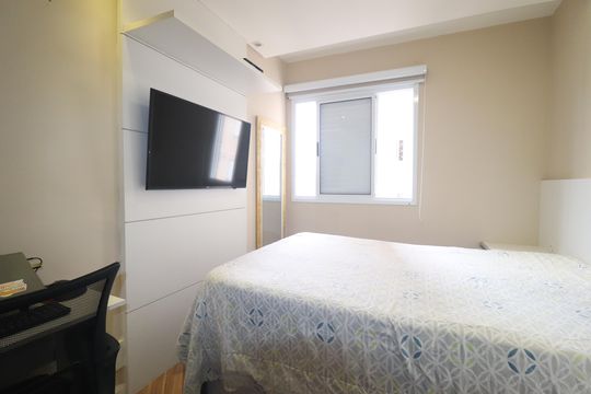 Quarto 1 de apartamento à venda com 2 quartos, 51m² em Vila Assunção, Santo André