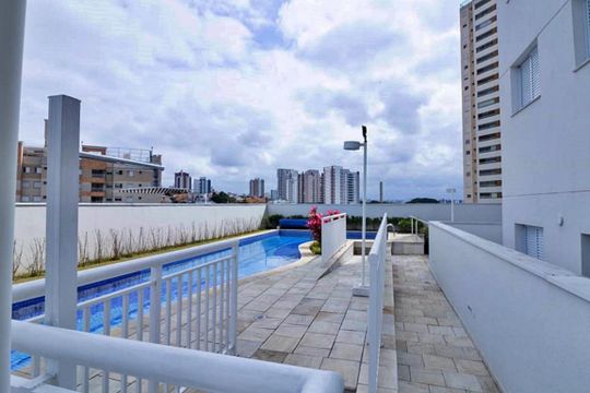 Área comum - Piscina de apartamento à venda com 1 quarto, 60m² em Campestre, Santo André