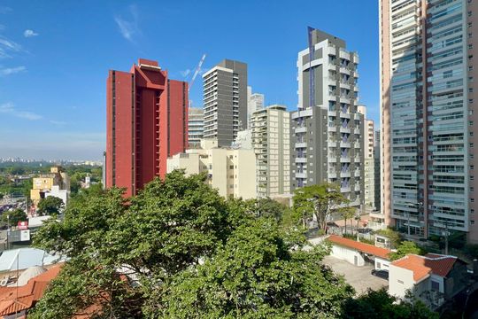 Vista da Varanda de kitnet/studio para alugar com 1 quarto, 25m² em Pinheiros, São Paulo