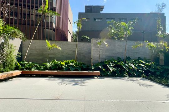 Área comum de kitnet/studio para alugar com 1 quarto, 25m² em Pinheiros, São Paulo