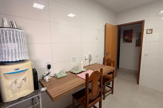 Cozinha de apartamento à venda com 3 quartos, 157m² em Setor Bueno, Goiânia