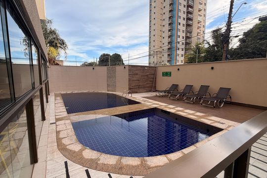 Área comum - Piscina de apartamento à venda com 3 quartos, 157m² em Setor Bueno, Goiânia