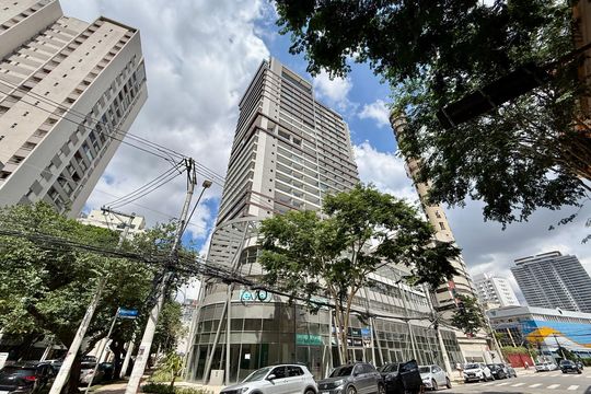 Fachada de kitnet/studio à venda com 1 quarto, 24m² em Santo Amaro, São Paulo