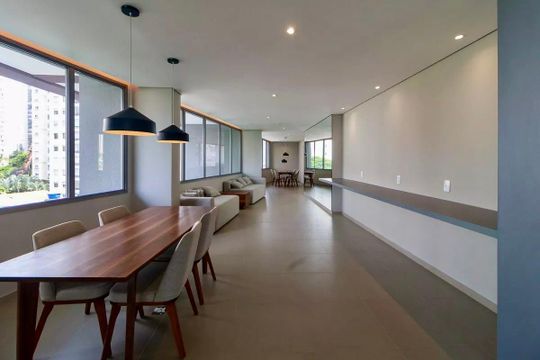 Área comum de kitnet/studio à venda com 1 quarto, 24m² em Santo Amaro, São Paulo