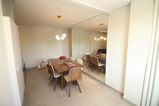 Sala de apartamento à venda com 3 quartos, 79m² em Cabral, Contagem
