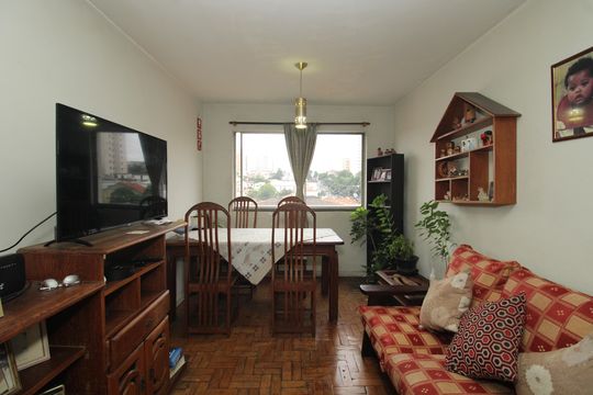 Sala de apartamento à venda com 1 quarto, 50m² em Jardim da Gloria, São Paulo