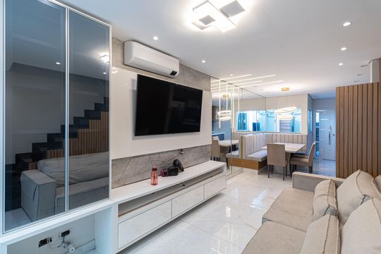 Sala e Cozinha  de casa de condomínio à venda com 3 quartos, 94m² em Jardim Penha, São Paulo