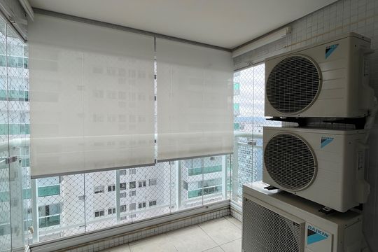 Varanda da Sala de apartamento para alugar com 2 quartos, 64m² em Pompéia, Santos