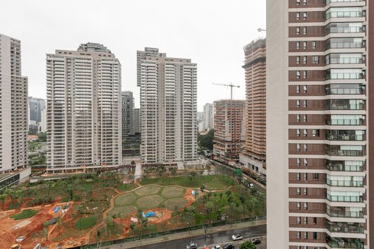 Vista da Varanda de kitnet/studio para alugar com 1 quarto, 25m² em Jardim das Acacias, São Paulo