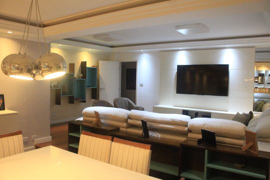 Sala de apartamento à venda com 3 quartos, 152m² em Barcelona, São Caetano do Sul