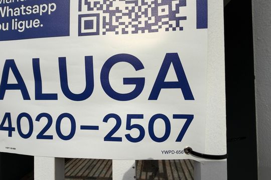 Plaquinha instalada COD YWPD-656 de casa para alugar com 2 quartos, 70m² em Jardim Itália, Várzea Paulista