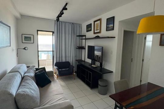 Sala de apartamento para alugar com 1 quarto, 48m² em Rio Vermelho, Salvador