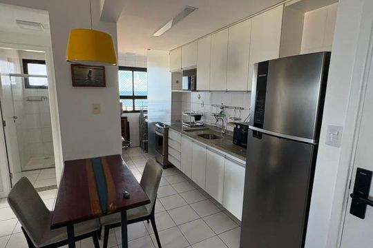 Cozinha de apartamento para alugar com 1 quarto, 48m² em Rio Vermelho, Salvador
