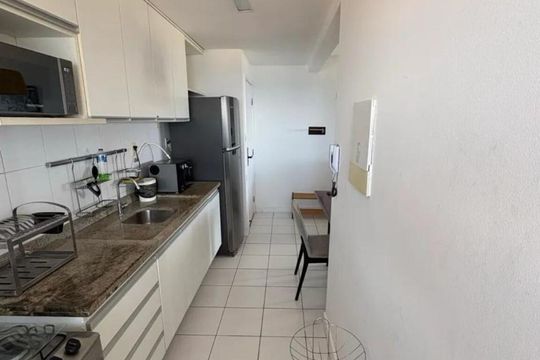 Cozinha de apartamento para alugar com 1 quarto, 48m² em Rio Vermelho, Salvador