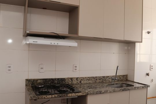 Cozinha de apartamento à venda com 2 quartos, 52m² em Jardim Novo Mundo, Goiânia