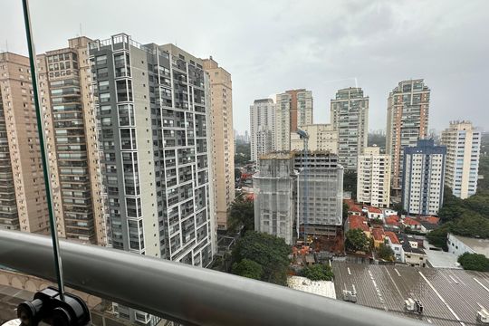 Vista do Studio de kitnet/studio para alugar com 1 quarto, 31m² em Jardim das Acacias, São Paulo