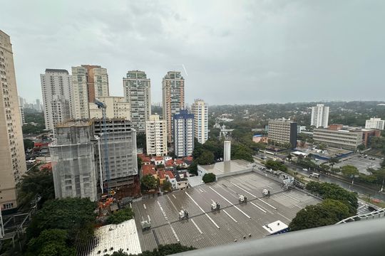Vista do Studio de kitnet/studio para alugar com 1 quarto, 31m² em Jardim das Acacias, São Paulo