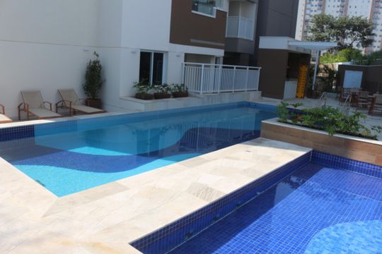 Área comum - Piscina de apartamento para alugar com 2 quartos, 85m² em Fundação, São Caetano do Sul