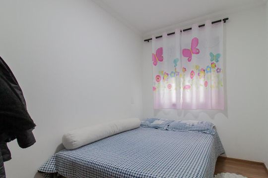 Quarto 1 de apartamento para alugar com 2 quartos, 41m² em Vila São Francisco, Mauá