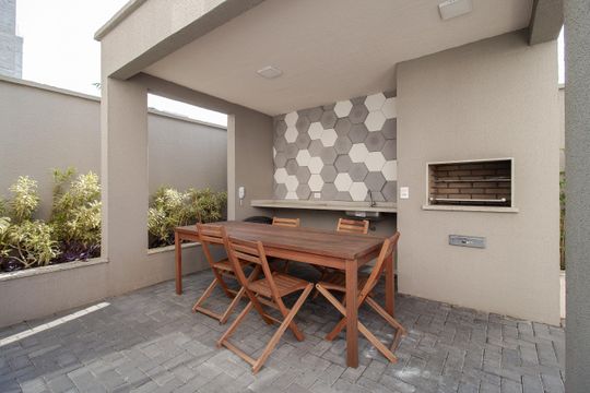 Área comum - Churrasqueira de apartamento para alugar com 2 quartos, 41m² em Vila São Francisco, Mauá