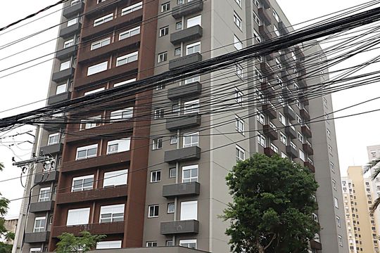 Fachada do Prédio de kitnet/studio para alugar com 1 quarto, 26m² em Passo D’areia, Porto Alegre