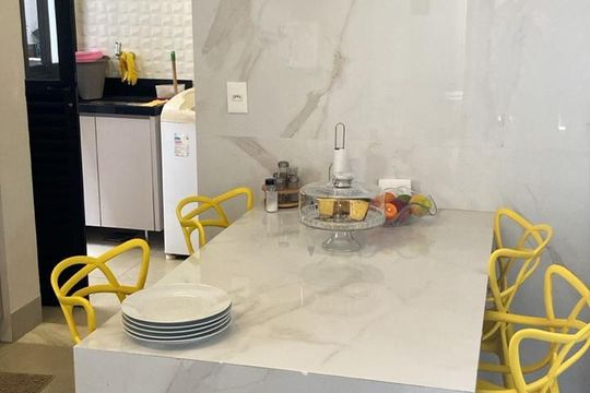 Cozinha de casa de condomínio para alugar com 4 quartos, 260m² em Shopping Park, Uberlândia