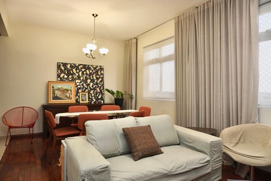 Sala de apartamento à venda com 3 quartos, 90m² em Silveira, Belo Horizonte