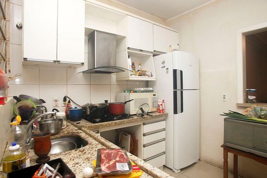 Cozinha de apartamento à venda com 3 quartos, 98m² em Cidade Baixa, Porto Alegre