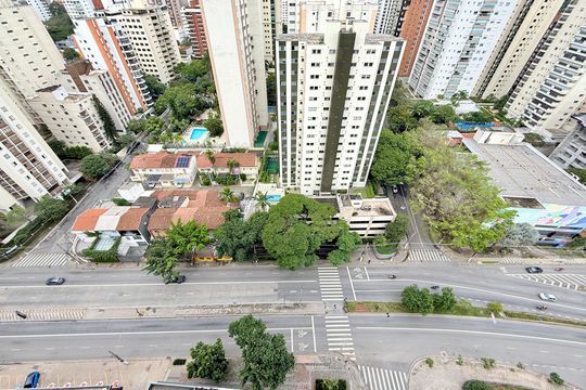 Vista  de apartamento para alugar com 1 quarto, 25m² em Brooklin, São Paulo